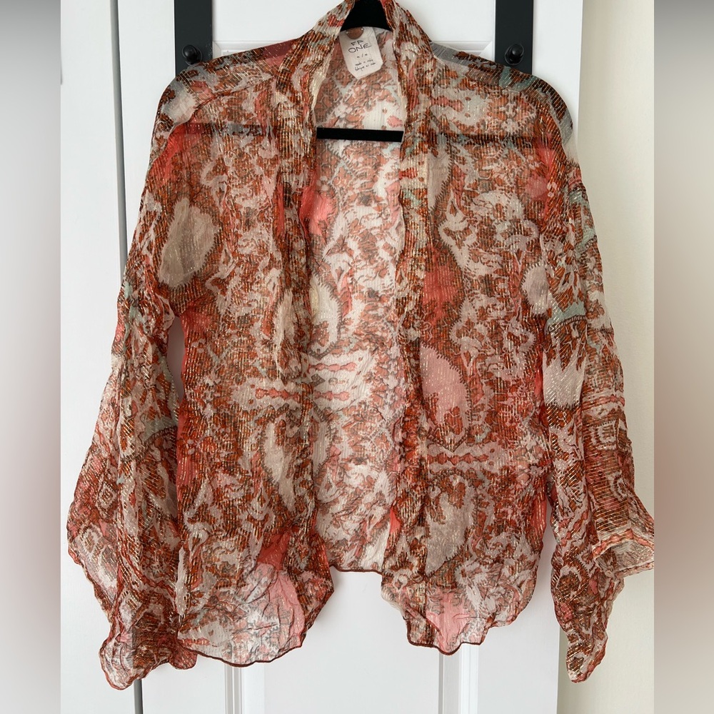 Free people (FP one) sheer open top size M